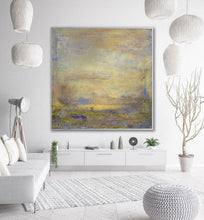 Load image into Gallery viewer, Original Beige Sky Abstract Painting Large Wall White Abstract Art Dp111