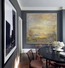 Load image into Gallery viewer, Original Beige Sky Abstract Painting Large Wall White Abstract Art Dp111