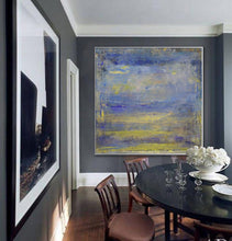 Load image into Gallery viewer, Original Purple Sky Abstract Painting Sea Level Abstract Oil Painting Dp116