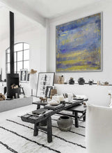 Load image into Gallery viewer, Original Purple Sky Abstract Painting Sea Level Abstract Oil Painting Dp116