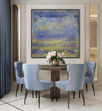 Load image into Gallery viewer, Original Purple Sky Abstract Painting Sea Level Abstract Oil Painting Dp116