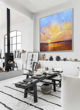Load image into Gallery viewer, Large Sunset Landscape Painting Sky Abstract Art Painting On Canvas Dp087