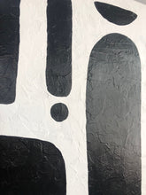 Load image into Gallery viewer, Black And White Oil Painting On Canvas For Living Room Kp038