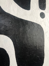 Load image into Gallery viewer, Black And White Oil Painting On Canvas For Living Room Kp038