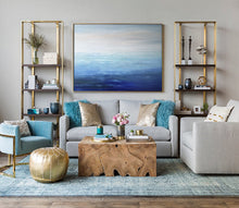 Load image into Gallery viewer, Light Blue Ocean Abstract Painting Extra Large Abstract Painting Np065
