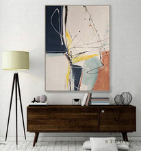 Load image into Gallery viewer, Deep Green White Abstrac Painting Contemporary Painting Living Room Qp046