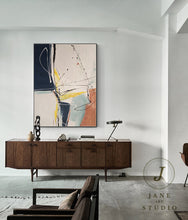 Load image into Gallery viewer, Deep Green White Abstrac Painting Contemporary Painting Living Room Qp046