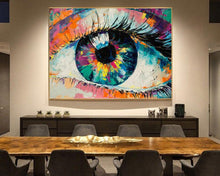 Load image into Gallery viewer, Eye Painting Abstract Modern Painting On Canvas Living Room Wall Art Bp017