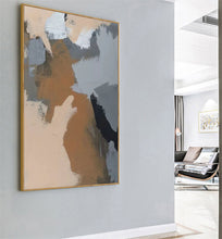 Load image into Gallery viewer, Gray Painting Beige Painting Brown Painting Abstract Art Yp006