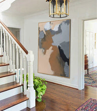 Load image into Gallery viewer, Gray Painting Beige Painting Brown Painting Abstract Art Yp006
