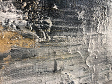 Load image into Gallery viewer, Black And White Painting Oversized Gold Leaf Paintings For Living Room Office Ap075