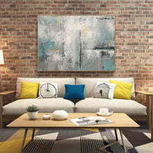 Load image into Gallery viewer, White Green Gold Abstract Painting Original Contemporary Art Yp025