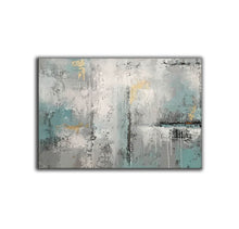 Load image into Gallery viewer, White Green Gold Abstract Painting Original Contemporary Art Yp025