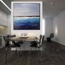 Load image into Gallery viewer, Deep Blue Ocean Landscape Painting Sofa Wall Sea Art Oil Painting Qp088