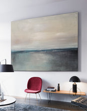 Load image into Gallery viewer, Original Sea Abstract Painting Green Ocean Landscape Painting Q072