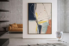 Load image into Gallery viewer, Deep Green White Abstrac Painting Contemporary Painting Living Room Qp046