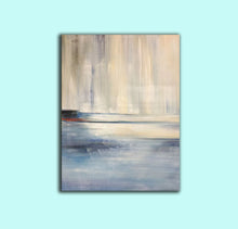 Load image into Gallery viewer, Blue White Abstract Painting Giant Wall Decor Yp009