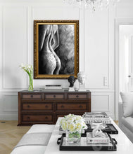 Load image into Gallery viewer, Nude Wall Art Original Black and White Erotic Painting For Bedroom Op002