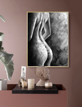 Load image into Gallery viewer, Nude Wall Art Original Black and White Erotic Painting For Bedroom Op002