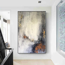 Load image into Gallery viewer, White Brown Red Abstract Painting Large Acrylic Painting Yp035