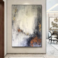 Load image into Gallery viewer, White Brown Red Abstract Painting Large Acrylic Painting Yp035