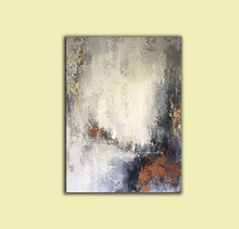 Load image into Gallery viewer, White Brown Red Abstract Painting Large Acrylic Painting Yp035