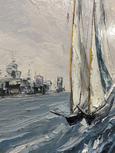 Load image into Gallery viewer, Large Contemporary Paintings Sailboat Oil Painting Gp092