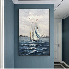Load image into Gallery viewer, Large Contemporary Paintings Sailboat Oil Painting Gp092