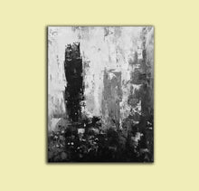 Load image into Gallery viewer, Black White Gray Abstract Painting Original Large Acrylic Painting Yp016