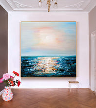 Load image into Gallery viewer, Large Contemporary Canvas Wall Art Sunrise Oil Painting on Canvas Gp093