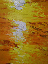 Load image into Gallery viewer, Beach Sunset Painting Orange Abstract Landscape Op053