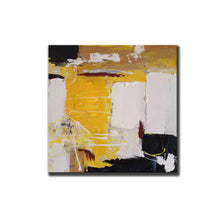 Load image into Gallery viewer, Black White Yellow Original Abstract Painting Minimalist Painting Np120