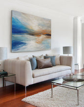 Load image into Gallery viewer, Sunrise Landscape Painting Beige Abstract Painting On Canvas Dp108