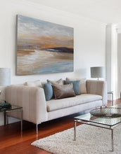 Load image into Gallery viewer, Large Wall Art Dining Room Ocean Abstract Painting,Large Sky Abstract Painting Bp081