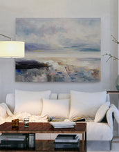 Load image into Gallery viewer, Buy Large Abstract Art Original White Clouds Canvas Painting Bp077