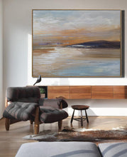Load image into Gallery viewer, Large Wall Art Dining Room Ocean Abstract Painting,Large Sky Abstract Painting Bp081