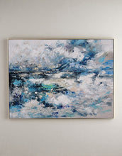 Load image into Gallery viewer, Original Blue White Sky Abstract Painting Large Cloud Oil Painting Dp093