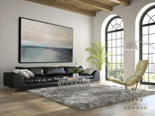 Load image into Gallery viewer, Blue Sea Abstact Painting Sofa Size Artwork Qp084