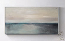 Load image into Gallery viewer, Blue Sea Abstact Painting Sofa Size Artwork Qp084