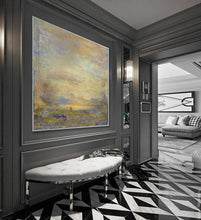 Load image into Gallery viewer, Original Beige Sky Abstract Painting Large Wall White Abstract Art Dp111