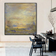 Load image into Gallery viewer, Original Beige Sky Abstract Painting Large Wall White Abstract Art Dp111