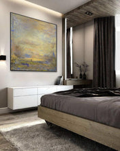 Load image into Gallery viewer, Original Beige Sky Abstract Painting Large Wall White Abstract Art Dp111