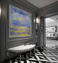 Load image into Gallery viewer, Original Purple Sky Abstract Painting Sea Level Abstract Oil Painting Dp116