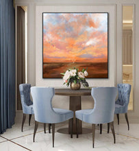 Load image into Gallery viewer, Large Sky Abstract Art Painting Brown Painting Orange Painting Sunset Landscape Bp079