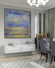 Load image into Gallery viewer, Original Purple Sky Abstract Painting Sea Level Abstract Oil Painting Dp116