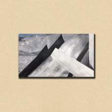 Load image into Gallery viewer, Black and White Wall Art Painting Oversized Canvas Wall Art Np110