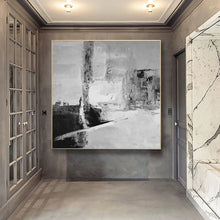 Load image into Gallery viewer, Black And White Abstract Painting Oversized Acrylic Painting Yp024