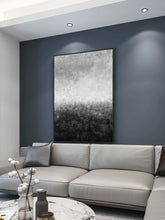 Load image into Gallery viewer, Black and White Abstract Painting Gray Huge Wall Art Yp12