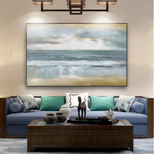 Load image into Gallery viewer, Large Living Room Wall Art Hallway Home Decoration Original Gray Seascape Gp023
