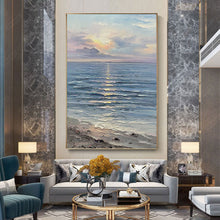 Load image into Gallery viewer, Sea Waves Ocean Beach Paintings for Living Room Bedroom La001
